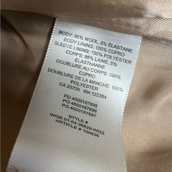 BABATON x ARITZIA Oversized Tan Wool Blend Blazer Size Large - Picture 11 of 12